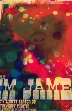 Jared Conner JIM JAMES - 2013 Jared Connor Poster Print Austin City Limits ACL Moody S/N