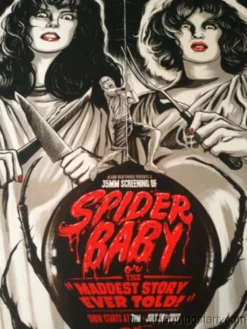 SPIDER BABY - 2013 Gary Pullin Poster Print Jack Hill Horror Film Sci-fi MONDO