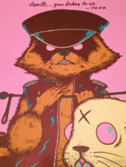 Queens Of The Stone Age - 2013 Jermaine Rogers Poster Detroit FOIL Fillmore