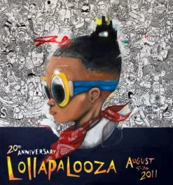Lollapalooza - 2011 Hebru Brantley Numbered Edition Poster Gig Posters