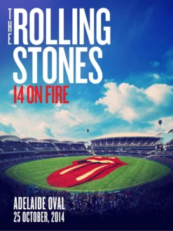 Sold Out Posters Gig Posters Rolling Stones - 2014 Official Poster Adelaide, Australia Oval #1