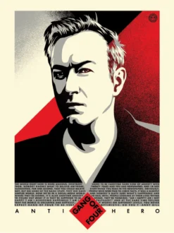 Andy Gill - 2020 Shepard Fairey (edge Wear) Poster Obey Anti-Hero UK Art Print Art Prints