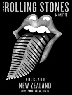 Sold Out Posters Gig Posters Rolling Stones - 2014 Official Poster Auckland, New Zealand #2