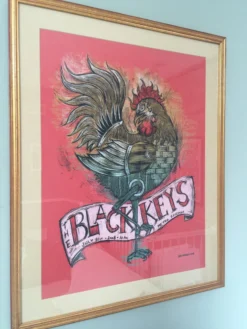 The Black Keys - 2008 Dan Grzeca Poster From The Metra Chicago Pre-Lollapalooza Chicago, IL