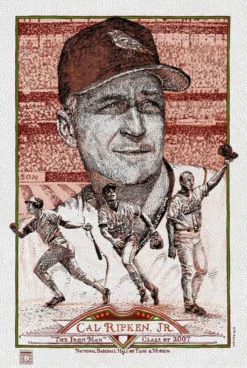 Cal Ripken - 2015 David Welker Poster FugScreens Studios Variant Art Prints