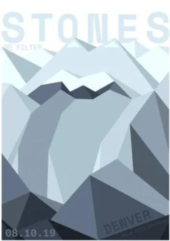 Sold Out Posters Colorado Rolling Stones - 2019 Poster No Filter Tour Mile High Stadium Denver, CO