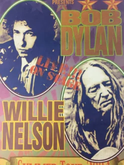 Bob Dylan/Willie Nelson - 2004 Mark Arminski Poster Fishkill, NY Dutchess Stadiu Gig Posters