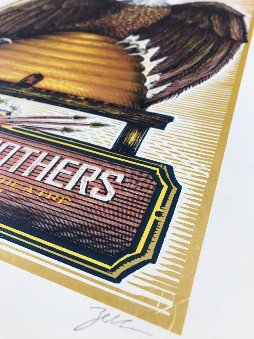 The Avett Brothers - 2014 Zeb Love Poster Salt Lake City, UT, Red Butte Garden 4 The Avett Brothers - 2014 Zeb Love Poster Salt Lake City, UT, Red Butte Garden