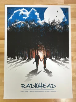 Radiohead - 2012 Joshua Budich Poster St. Triphon, Switzerland 2nd Gig Posters 9 Radiohead - 2012 Joshua Budich Poster St. Triphon, Switzerland 2nd Gig Posters