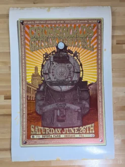 Crossroads Guitar Festival - 2007/2010 Chuck Sperry Poster, Eric Clapton Test Print