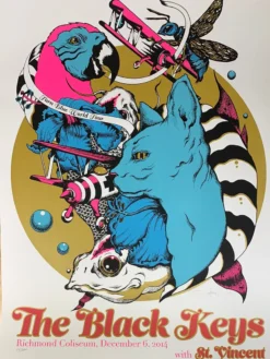 The Black Keys - 2014 Galen McKamy Poster Richmond, VA Gig Posters