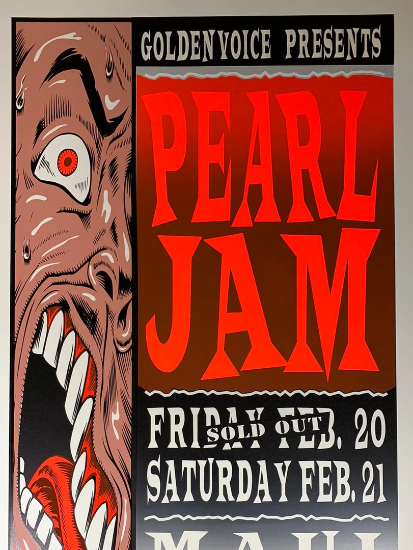 TAZ Gig Posters Pearl Jam - 1998 T.A.Z. Poster Maui, HI Cultural Center 1st Ed 3 TAZ Gig Posters Pearl Jam - 1998 T.A.Z. Poster Maui, HI Cultural Center 1st Ed