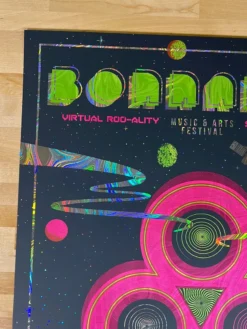 Bonnaroo - 2020 Status Serigraph Poster Manchester, TN FOIL Foil Posters 10 Bonnaroo - 2020 Status Serigraph Poster Manchester, TN FOIL Foil Posters
