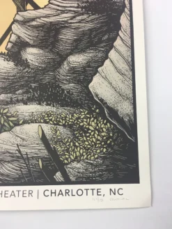 Ray LaMontagne - 2016 Justin Santora Poster Charlotte, NC Metro Credit Amphithea