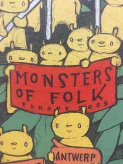 Monsters Of Folk European Tour - 2009 Jay Ryan Poster Gig Posters