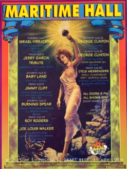 Gig Posters MHP 20 George Clinton - 1996 Kevin Haapala Poster Maritime Hall San Fran 1st