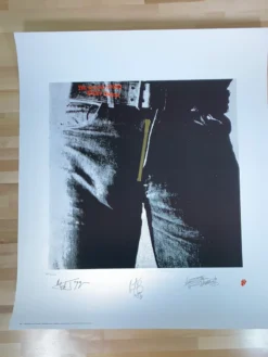 Sold Out Posters Gig Posters Rolling Stones - 1994 Official Poster Vintage Sticky Fingers X/5000