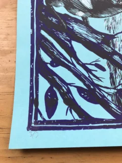 The Avett Brothers - 2016 Zeb Love Poster Pittsburgh, PA Stage AE VARIANT BLUE