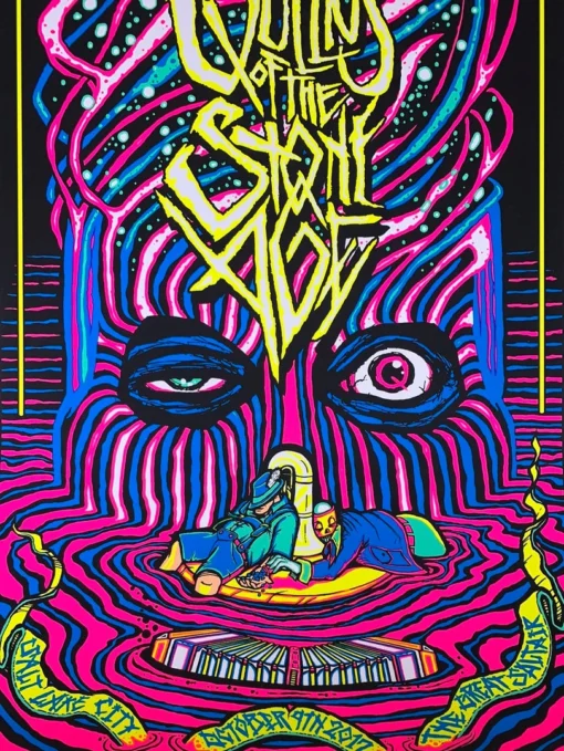 Queens Of The Stone Age - 2017 Brad Klausen Poster Salt Lake City AP