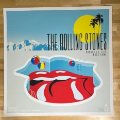 Gig Posters Rolling Stones - 2019 Kii Arens Poster Pasadena, CA Rose Bowl