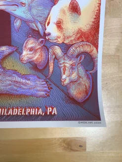 Pearl Jam - 2020 EMEK Streaming Poster Philadelphia, PA Wells Fargo Center