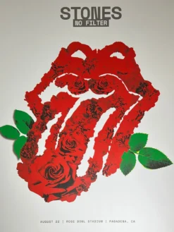 Sold Out Posters Rolling Stones - 2019 Poster No Filter Tour Pasadena, CA