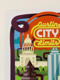 Austin City Limits Festival - 2012 Dan Stiles Poster Zilker Park