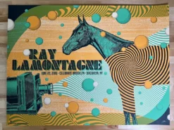 Gig Posters Ray LaMontagne - 2016 Status Serigraph Poster Brooklyn, NY