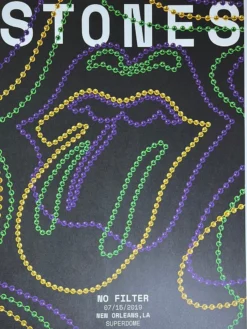 Sold Out Posters Gig Posters Rolling Stones - 2019 Poster No Filter Tour New Orleans, LA
