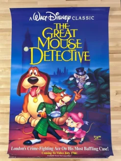 Sold Out Posters The Great Mouse Detective - 1986 Video Promo Movie Poster Original Vintage