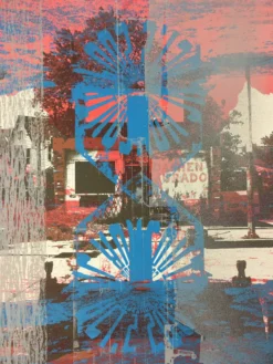 Dinosaur Jr - 2008 Dan MacAdam Crosshair Poster Cambridge, MA Middle East