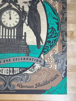 Old Crow Medicine Show - 2016 Status Serigraph Poster Nashville, TN