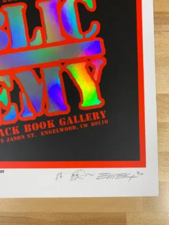 Public Enemy - 2020 Emek Poster Foil With Date The Terrordome, CO Colorado 13 Public Enemy - 2020 Emek Poster Foil With Date The Terrordome, CO Colorado