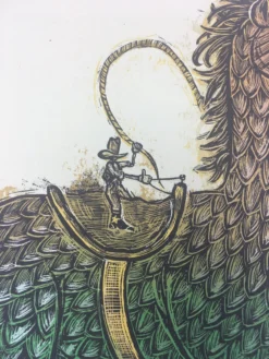 Tiny Cowboy - 2009 Dan Grzeca Poster Art Print 37/180