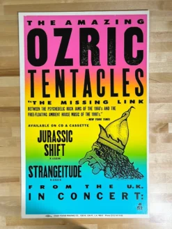 Colby Poster Printing Ozric Tentacles - 1990's Colby Poster UK, LA 9 Colby Poster Printing Ozric Tentacles - 1990's Colby Poster UK, LA