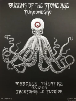 Queens Of The Stone Age - 2003 Emek Poster Jacksonville Marquee