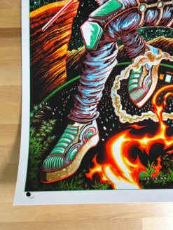 311 - 1996 Miles Tsang Poster Red Rocks Morrison, CO GREEN