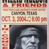 Willie Nelson - 2004 Franks Brothers 10/3 Poster Canyon, TX Gig Posters