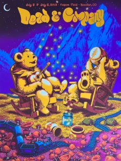 Dead & Company - 2019 James Flames Poster Boulder, CO Folsom Field 1st