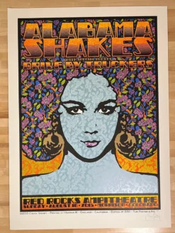 Alabama Shakes - 2015 Chuck Sperry Poster Red Rocks Morrison, CO
