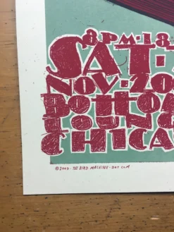 The Black Heart Procession - 2009 Jay Ryan Poster Chicago, IL Bottom Lounge