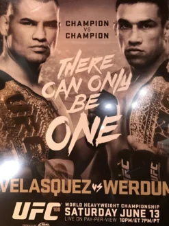 Sold Out Posters UFC 188 Poster Velazquez Vs. Werdum Mexico PPV