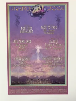 Lee Conklin MHP 116 Dropkick Murphys - 2001 Poster Maritime Hall San Fran 1st