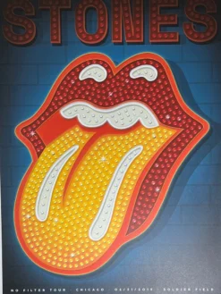 Sold Out Posters Rolling Stones - 2019 Poster Chicago, IL No Filter Tour Soldier Field 6/21