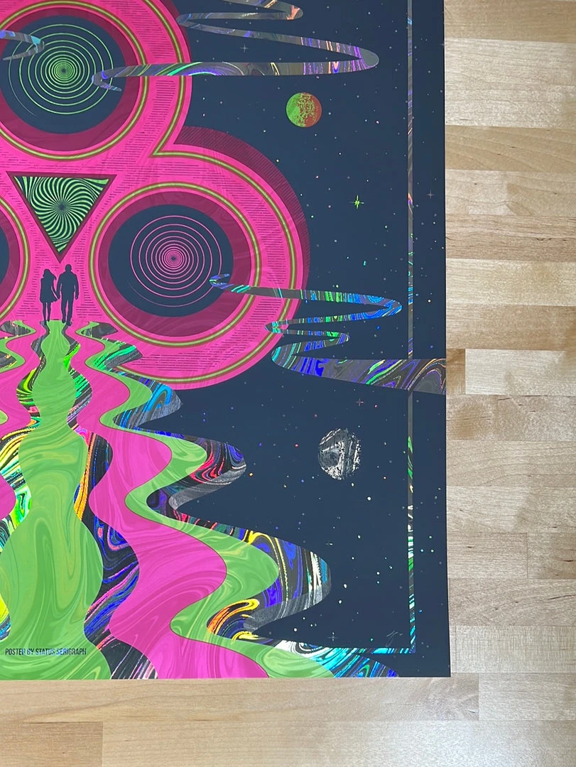 Bonnaroo - 2020 Status Serigraph Poster Manchester, TN FOIL Foil Posters 7 Bonnaroo - 2020 Status Serigraph Poster Manchester, TN FOIL Foil Posters