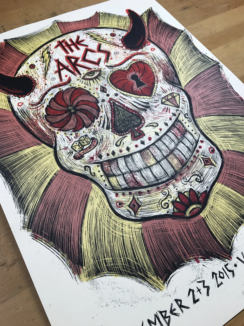 The Arcs - 2015 Dan Grzeca Poster Chicago, IL Vic Theatre 8 The Arcs - 2015 Dan Grzeca Poster Chicago, IL Vic Theatre