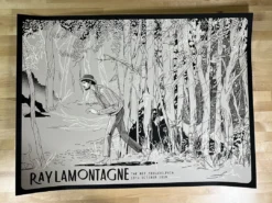 Gig Posters Ray Lamontagne - 2019 Yin Shian Ng Poster Philadelphia, PA
