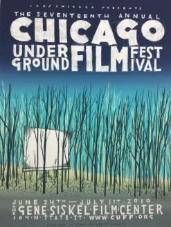 Chicago Underground Film Festival - 2010 Jay Ryan Poster Chicago Gene Siskel Fil