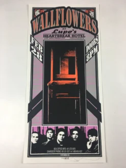Wallflowers - 1997 Mark Arminski Poster Providence, RI Lupo's Heartbreak Hotel Gig Posters