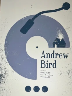 Andrew Bird - 2011 Nerl Says Design Poster Wilmington, DE